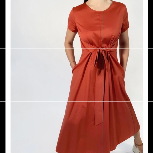Dresses & Skirts - PERIPHERY Flared City Dress in tomato size 12 NWT